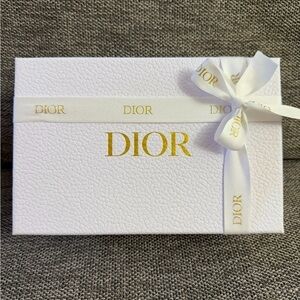Dior White Empty Small Ribbon Rectangle Gift Box Paper Gift Birthday